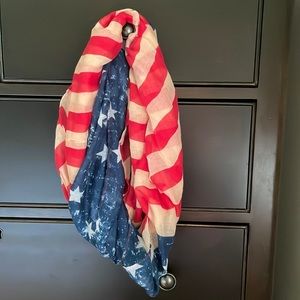 Patriotic infinity scarf